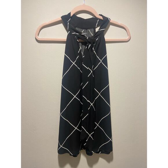 Lane Bryant black and white tip tank top - Picture 1 of 2